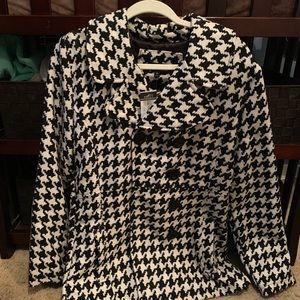 NWT Rue21 Black and White Pea Coat